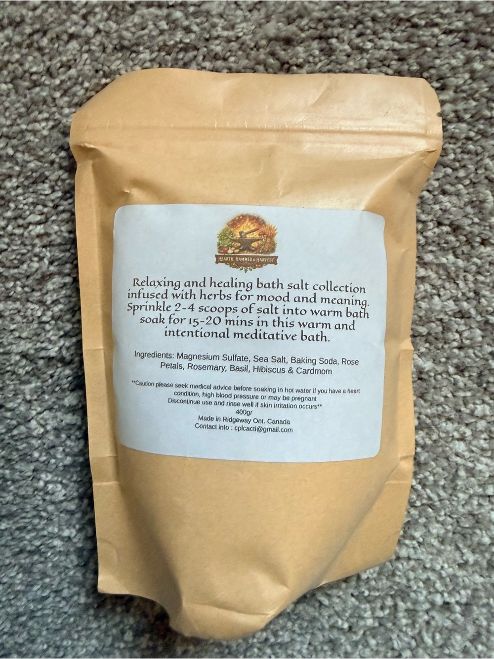 Hearth, Hammer & Harvest Herbal Bath Salt Duo – 2 x 400g Unopened 2 for 1 - Picture 5 of 6